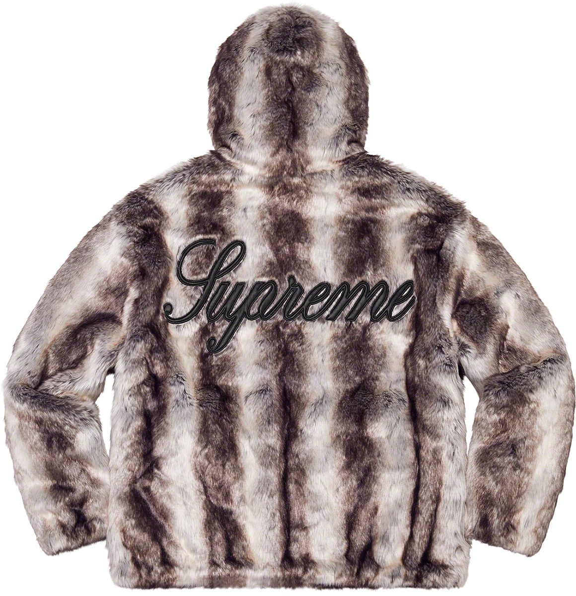 Faux Fur Reversible Hooded Jacket view 14